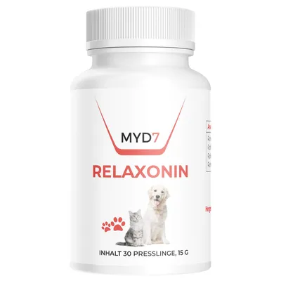 Produktbild von MYD7 | Relaxonin | Ergänzungsfuttermittel für Hunde & Katzen | natürliche Inhaltsstoffe