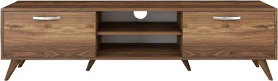 Produktbild von Fernsehschrank Aldh, Ständer für Wohnzimmerfernseher, Niedriges Wohnzimmer-Sideboard, TV-Ständerbasis, 180x35h49 cm, Nussbaum