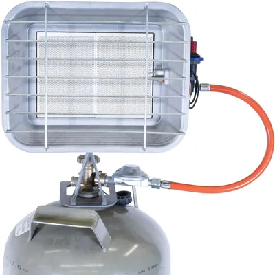 Zdjęcie produktu dla Ogrzewacz gazowy promiennikowy - Zapłon piezo - 4,4 kW - Butan i propan - Nominalne ciśnienie 50 mbar - 17306
