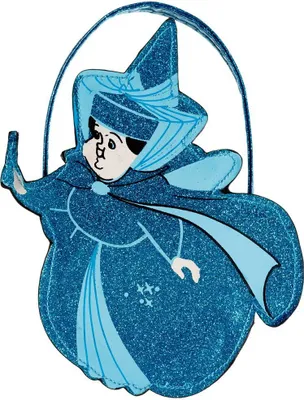 Produktbild von Rubies 3301069 - Dornröschen Aurora - Tasche Fee blau, Disney Glitzer Handtasche