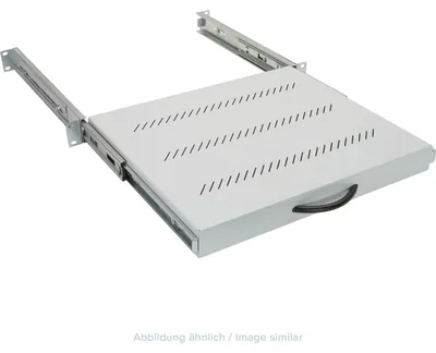 Produktbild von Triton RAC-UP-X20-A1 19" Fachboden 1HE ausziehbar, 550mm, 45kg, grau