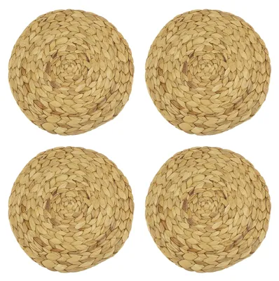 Immagine prodotto di Elzusha - Set di 4 sottopiatti in rattan - Marrone chiaro