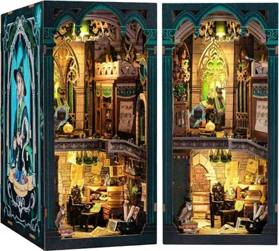 Produktbild von Baukasten Cutebee Booknook Darkness Common Room RK05B Holz 18 x 11 x 23 cm
