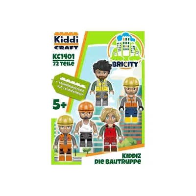 Produktbild von KiddiCraft KC1401 Brickcity Figuren-Pack: Die Bautruppe