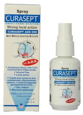 Productafbeelding van Curasept Ads Mondspray Chloorhexidine 0.5% (30 ml)