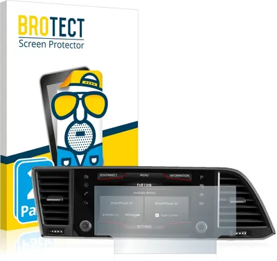 Produktbild von 2x BROTECT Schutzfolie für Seat Ateca 2020 Media System 6.5" Displayschutz Displayschutzfolie Folie Matt Entspiegelungsfolie