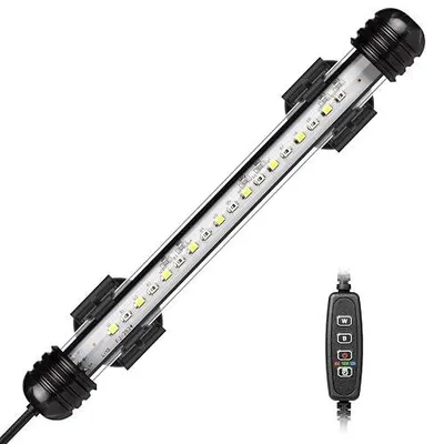 Zdjęcie produktu dla Lampa LED do akwarium zanurzeniowa timer zmiana koloru biały niebieski