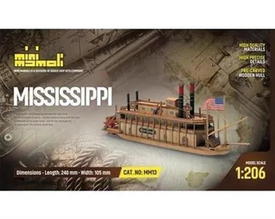 Produktbild von Krick Mississippi  Bausatz 1:206 Mini Mamoli
