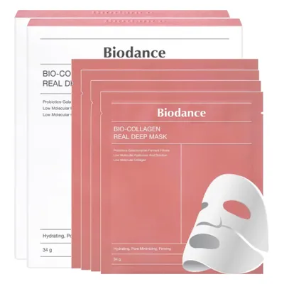 Image de Masque visage Biodance Bio Collagen Real Deep Mask soin de la peau anti-âge, 2x pack de 4