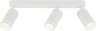 Produktbild von Deckenstrahler Metall GU10 verstellbar Weiß 3-flammig länglich Modern Spot Lampe Decke