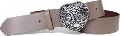 Produktbild von Ledergürtel Damen Echtleder 4 cm, Herz-Schnalle Strass funkelnd, FRONHOFER