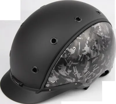 Produktbild von CASCO Champ Forged Schwarz Grau Reithelm, Farbe:schwarz grau, Größe:52-56 cm