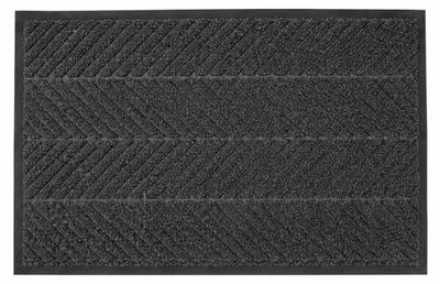 Productafbeelding van Eurocatch Deurmat Binnen Antislip - Droogloopmat Maat XL 50 x 80 cm - Vuilabsorberend - Zwart