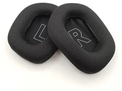 Obrázek produktu pro Náhradní náušníky pro herní sluchátka – černé – síťovina – pro sluchátka Logitech G