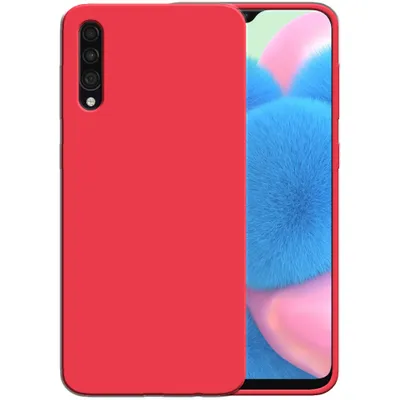 Obrázek produktu pro Smartphonica Silikonové pouzdro pro Samsung Galaxy A30s / A50 / A50s s měkkým vnitřkem - červené