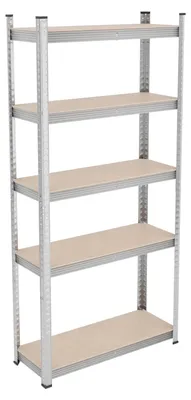 Immagine prodotto di Scaffale a gradini scaffalatura - Acciaio zincato - 168 x 80 x 30 cm - Set da 2 - Per garage e cantina