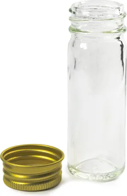 Immagine prodotto di Flacone in vetro trasparente da 30 ml con tappo a vite in alluminio