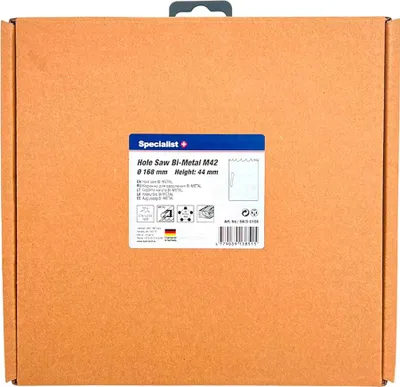 Imagen del producto de Broca corona bimetálica, especialista, 168 mm