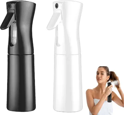 Produktbild von Water Spray Bottle,Sprühflaschen Kontinuierliche,200ml Fine Mist Leeres Wasserflaschens,Friseur Spray Flaschen,Wasser Sprühflasche,Auslaufsichere Spray Bottle für Haarstyling,Pflanzen,Reinigung,2PCS
