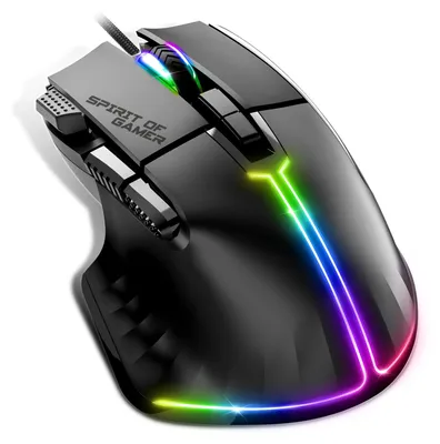 Immagine prodotto di Mouse da gaming con 12.800 DPI e 8 pulsanti, illuminazione RGB