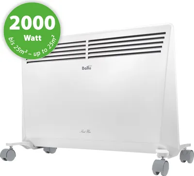Produktbild von Konvektor Elektroheizer 2000Watt Heizung Heizlüfter Radiator Frostwächter Heizgerät Heat Max