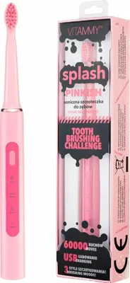 Obrázek produktu pro VITAMMY SPLASH, Dětský sonický zubní kartáček, 8r+, růžový/pink/