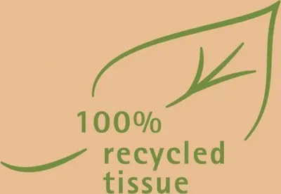 Produktbild von Softpoint Serviette 100% recycled Tissue, 1/8 Falz, 40 x 40 cm, 60 Stück - Mank