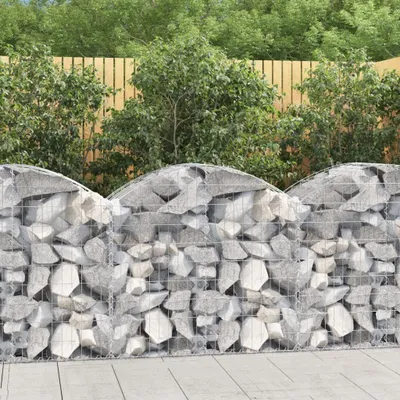 Produktbild von "2026 Aktion"Gabionen/Gabione - Moderne und langlebige - Gabionenkörbe mit Hochbogen 100x50x80/100cm Verzinktes Eisen NEU176898 - Beete