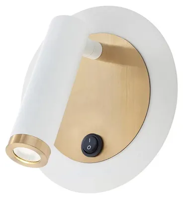 Image de Spot LED 6W, 3000K, rouge, forme ronde - Blanc