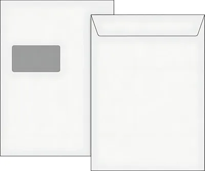 Produktbild von BRUNNEN Versandtasche C4 weiss mit Fenster 1 105344000