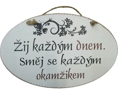 Obrázek produktu pro Dřevěná dekorace na zeď, cedule s nápisem 2818-5 18x28 cm