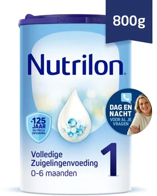 Zdjęcie produktu dla Nutrilon Volledige Zuigelingenvoeding 1, 800g – mleko dla noworodków, zbilansowane i bogate w składniki odżywcze, Kaufland Niemcy