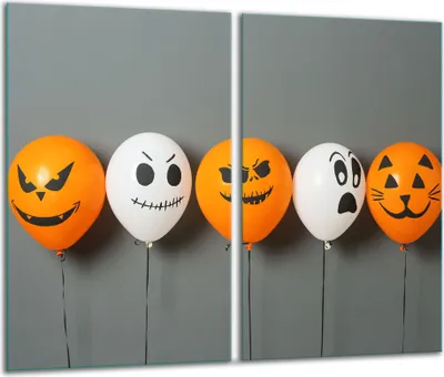Obrázek produktu pro Krycí desky na sporák 2 kusy 30x52 sklokeramický kryt varné desky Halloweeen