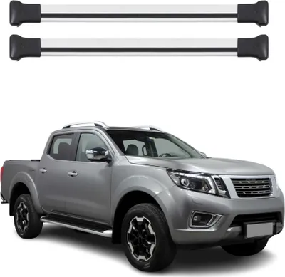 Image de Barres de toit transversales pour Nissan Navara D23 2016-2021 Aluminium Gris