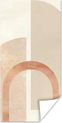 Produktbild von MuchoWow® Poster Marmor - Muster - Rosa 40x80 cm - Dekoration