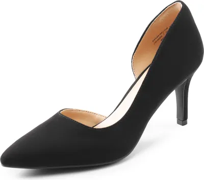 Produktbild von DREAM PAIRS Trachtenschuhe Damen Stiletto High Heels Pumps Damen Stiletto Schuhe,Size 41,Schwarz-Wildleder,SDPU2416W