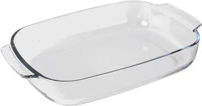 Produktbild von Lasagneform - Rechteckige Schale - 38x25x6 cm - Transparent