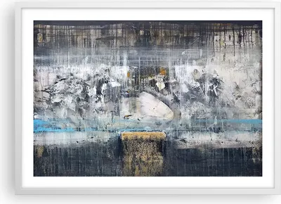 Produktbild von Gerahmtes Poster - Weißer Rahmen - Abstraktion modern - 70x50 cm - Wand Bild - Wanddeko - Wandbilder - Kunstposter - Wandposter - Bilderrahmen - Bilder - Kunstdruck - Wandbild - P2WAA70x50-3474