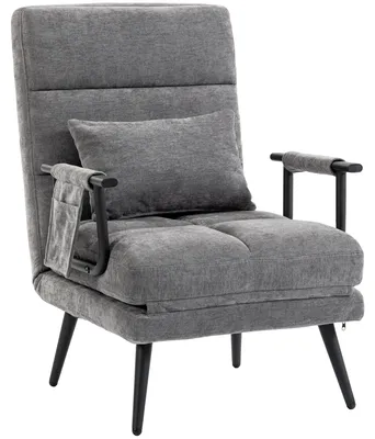 Produktbild von Schlafsessel 3 in 1 Klappbar Sessel mit Schlaffunktion, 186 x 60 cm Schlafsessel mit 5-stufig Verstellbarer Rückenlehne
