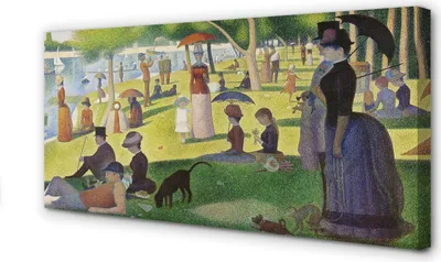 Produktbild von Leinwandbild 120x60 Wandkunst Art Treffen am See