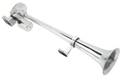 Image de Avertisseur à air comprimé simple pour trompette, 150 dB, 12 V, ultra puissant, universel, adapté aux voitures, camions, bateaux et motos
