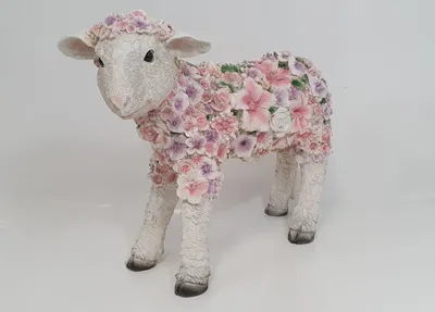 Produktbild von Dekofigur Blumenschaf stehend 35 x 15 x 44 cm