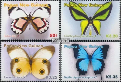 Produktbild von Briefmarken Papua-Neuguinea 2006 Mi 1198-1201 postfrisch Schmetterlinge