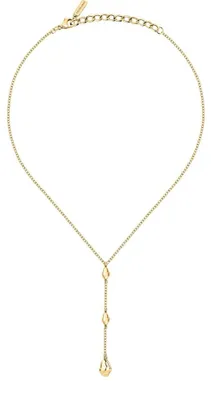 Produktbild von Moderne Damen-Halskette aus vergoldetem Stahl T-Design TJAXA09