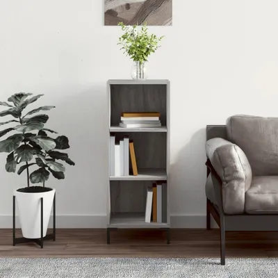 Produktbild von The Living Store Sideboard Grau Sonoma 34,5x32,5x90 cm Holzwerkstoff