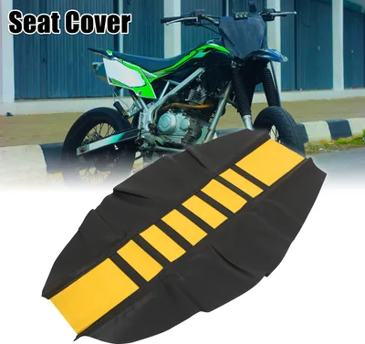 Image de Universel Moto Faux Cuir Soft Siège Couverture Jaune Noir