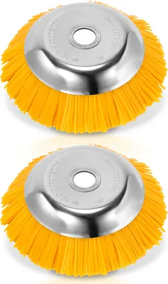 Produktbild von Yakimz Unkrautbürste 2er Nylon 25,4x200mm 8 Zoll Freischneideraufsatz Nylonbürste Für Stihl Motorsense Freischneider