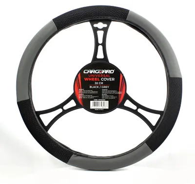 Produktbild von Lenkradabdeckung - 38 cm - HVA003 - Grau / Schwarz