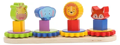 Produktbild von Passende Ausrüstung für Kleinkinder, Farberkennung, pädagogisches Sortierspielzeug aus Holz für Kinder ab 3 Jahren