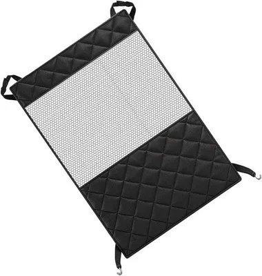 Productafbeelding van Hondenautobarrière - Hondenhek Auto - Veilig Reizen - Universeel Gaasontwerp - 78 x 45 cm - Zwart